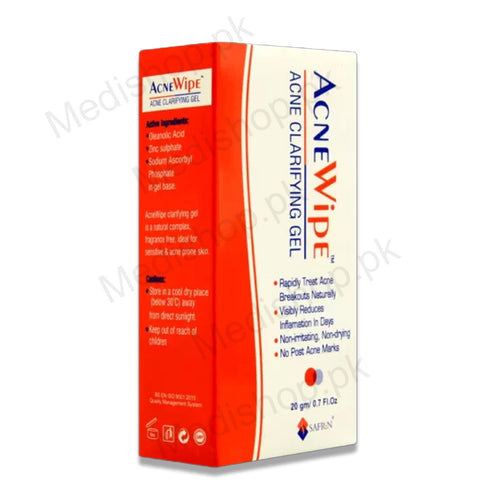 acne wipe acne clarifying gel safrin pharma
