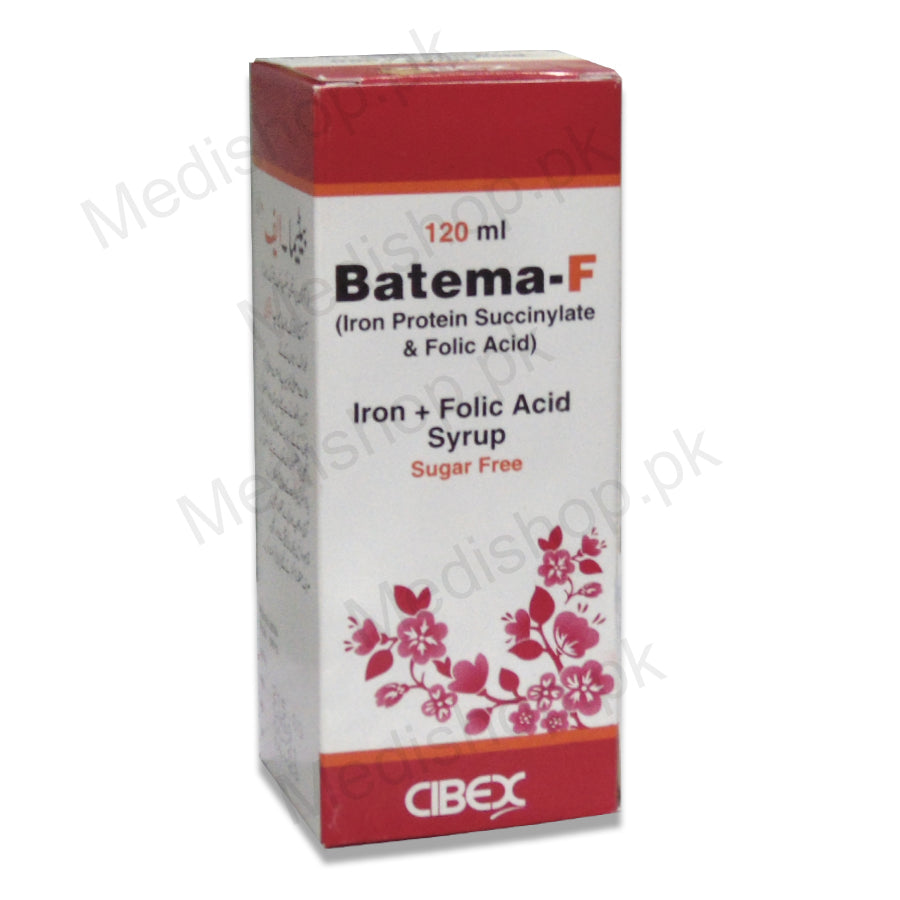 Batema-F Sugar Free Syrup 120ml – Medishop.pk