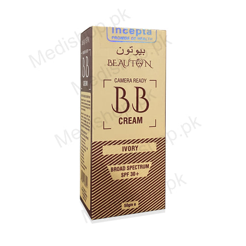 beauton bb cream ivory spf30 incepta pharma sun block care protection skin care