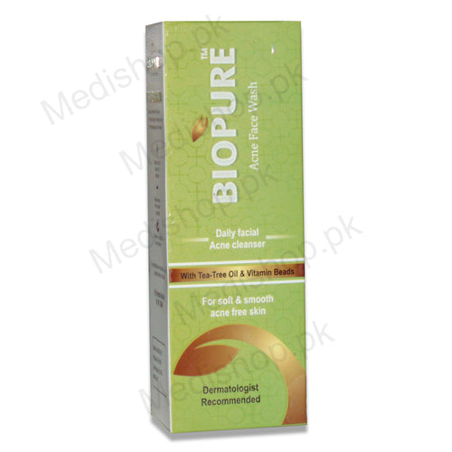     biopure acne face wash