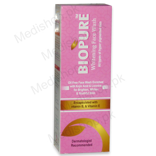 biopure whitening face wash vitamin b3 vitamin e