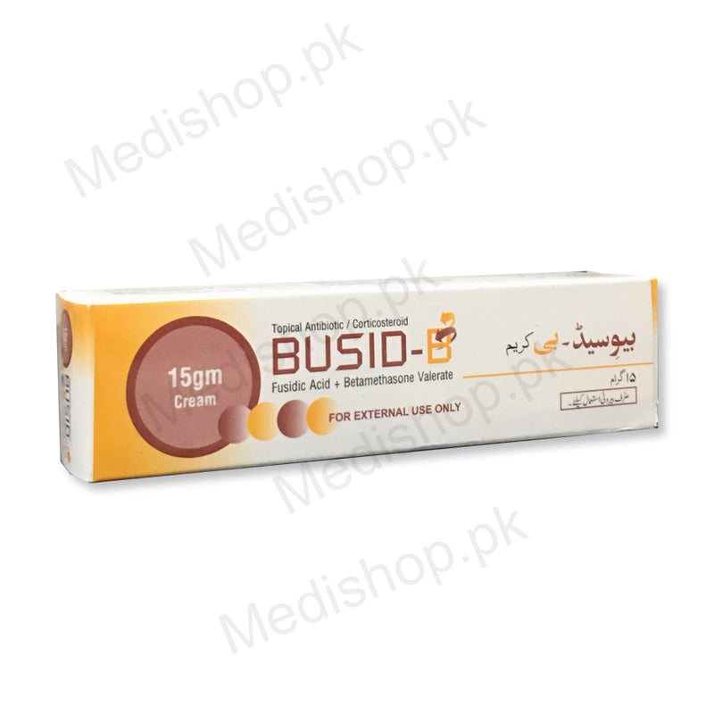 busid-b fusidic Acid+bethamethasone valerate antibiotic skin treatment Bio-Labs 15gm