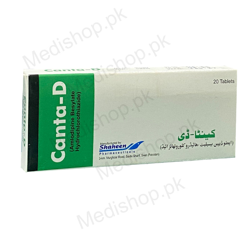    canta d 5mg tablets amlodipine shaheen pharma