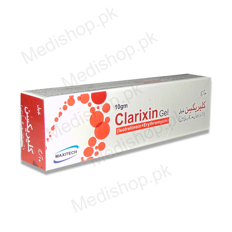 clarixin gel isotretinoin erythromycin maxitech pharma