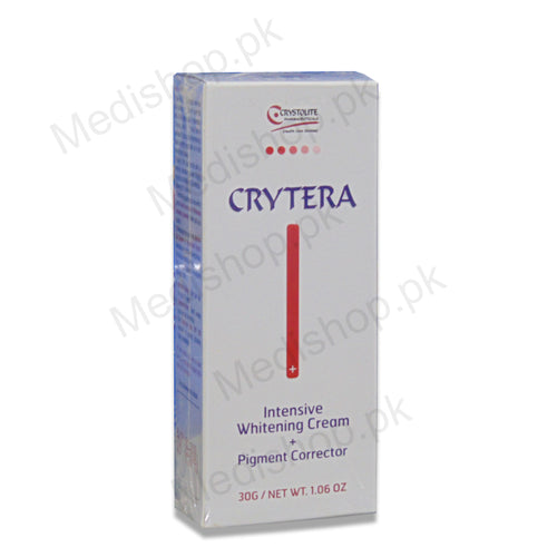     crytera intensive whitening cream pigment corrector crysolite pharma