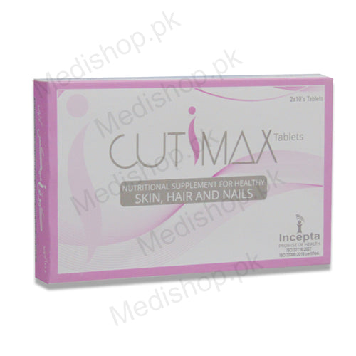     cutimax tablets skin hair nails incepta pharma