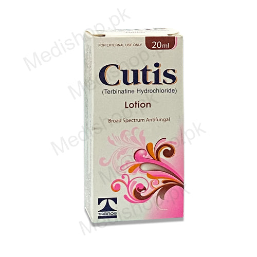     cutis lotion 20ml terbinafine hydrichloride tabros pharma