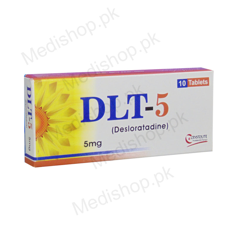 dlt 5mg desloratadine tablets crystolite pharma