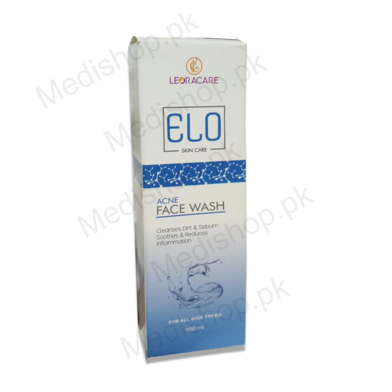 elo acne face wash cleanser dirt sebum loracare