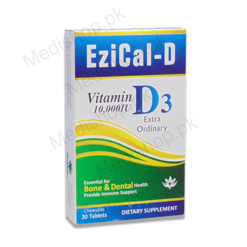     ezical d chewable tablets dietary supplement