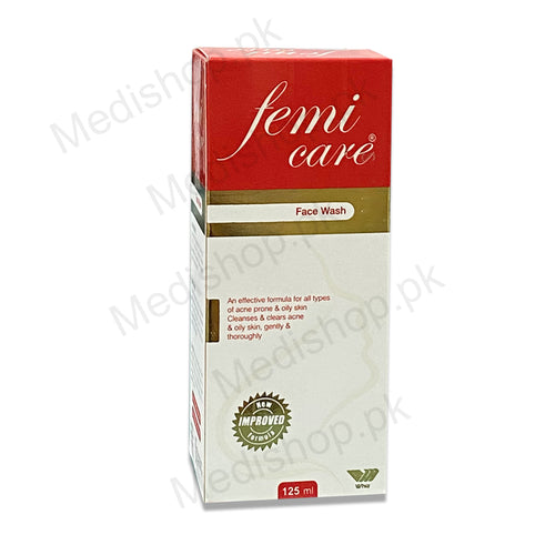   femi care face wash 125ml whiz pharma for acne and oily skin
