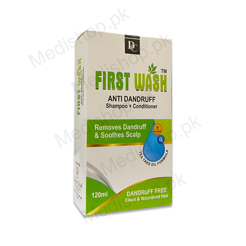 First Wash Anti Dandruff Shampoo + Conditioner 120ml – Medishop.pk