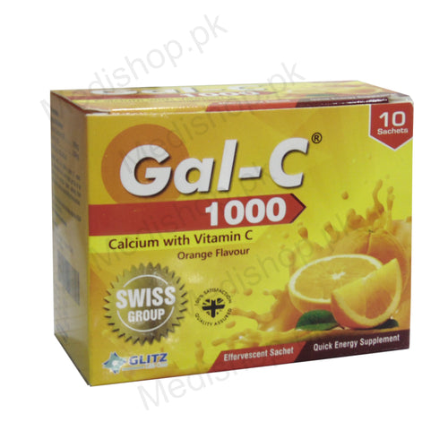 gal c 1000 calcium with vitamin c sachet sachet glitz life care