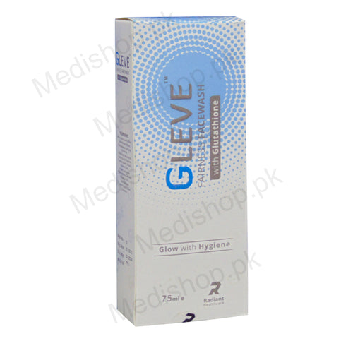 gleve fairness face wash with glutathione