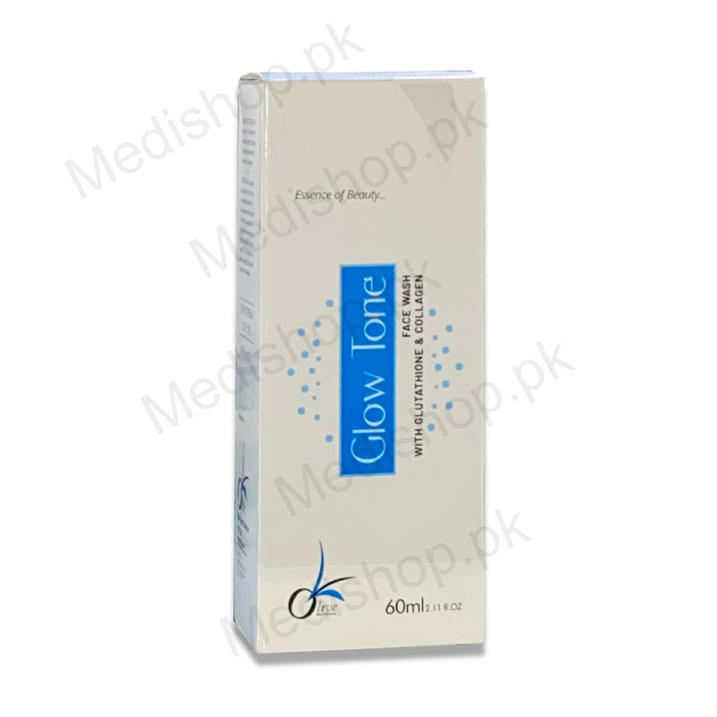 glow tone skin whitening face wash with glutathione 75gm