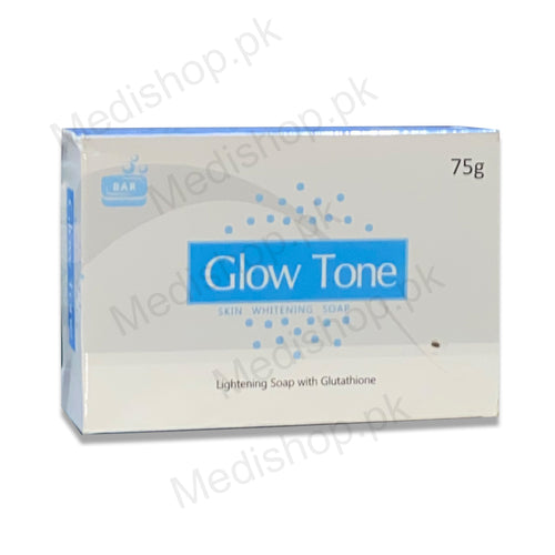 glow tone skin whitening soap with glutathione 75gm
