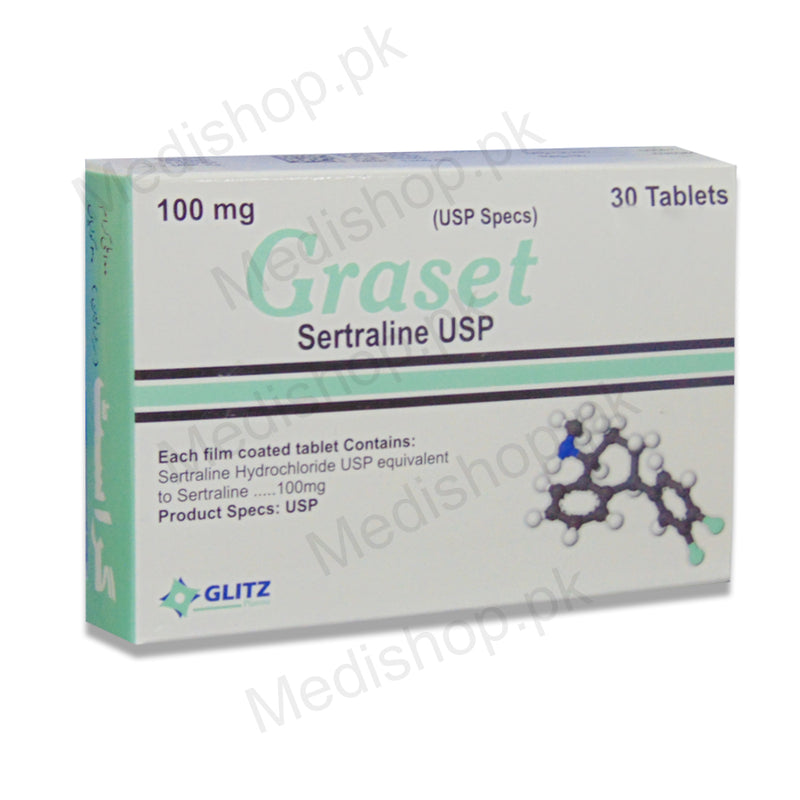 graset 100mg tablets sertaline glitz pharma