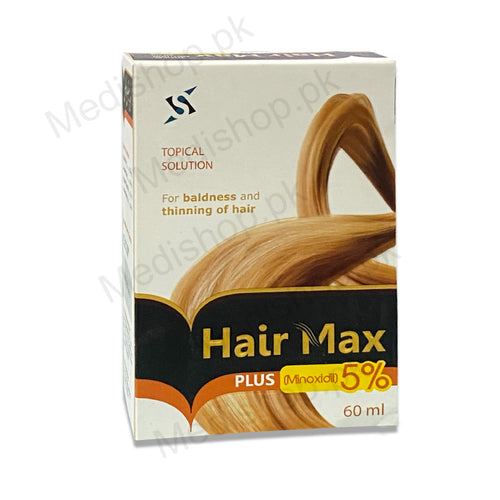 hair max plus topical solution minoxidil for hair loss for men and women sante pharma