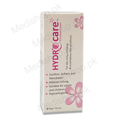     hydrocare emollient cream for itchy dry irritating skin careapex pharma