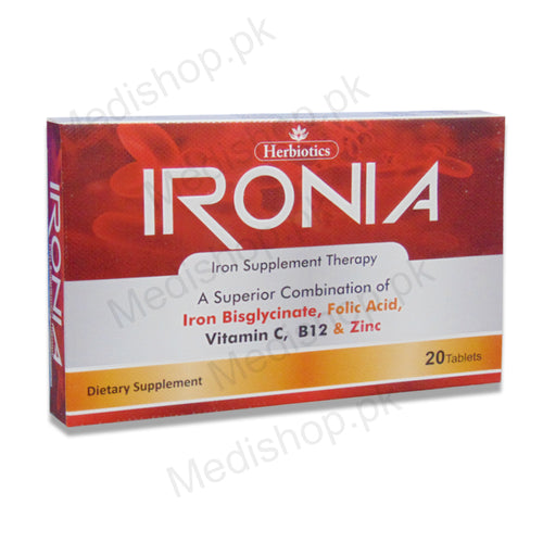ironia iron supplement therapy dietary supplement herbiotics