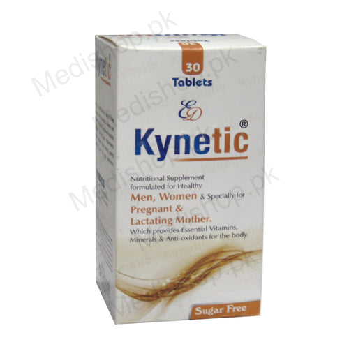 kynetic nutritional supplement for men women tablets eva derm pharma