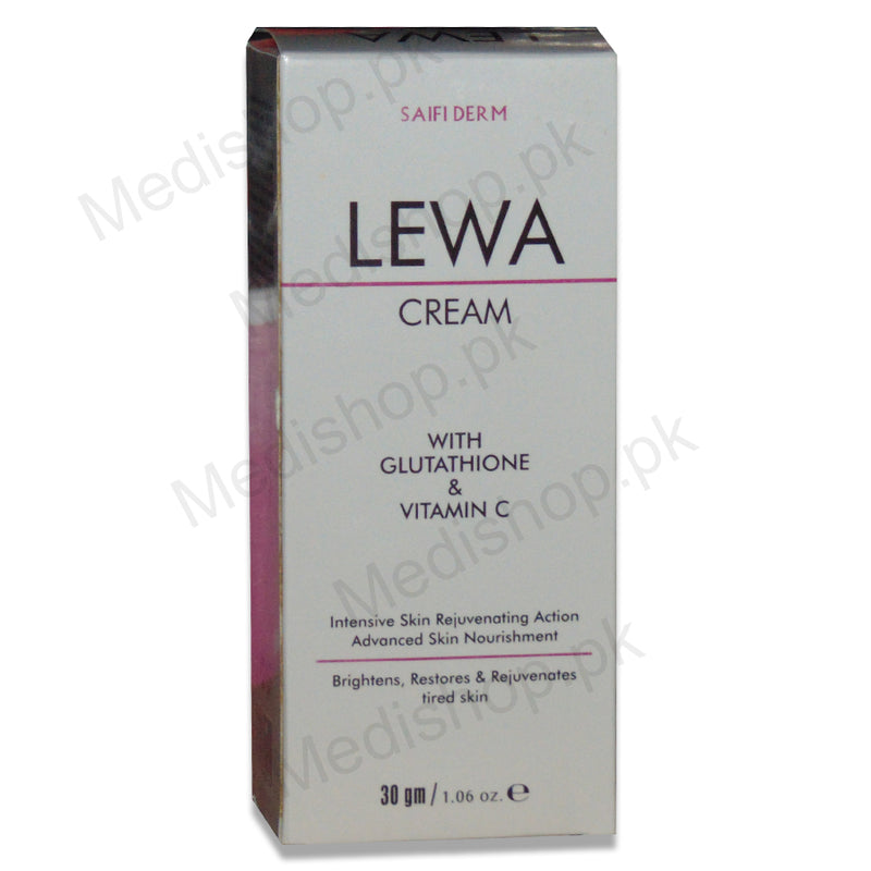 lewa-whtening cream glutathione vitamin c saifderm pharma