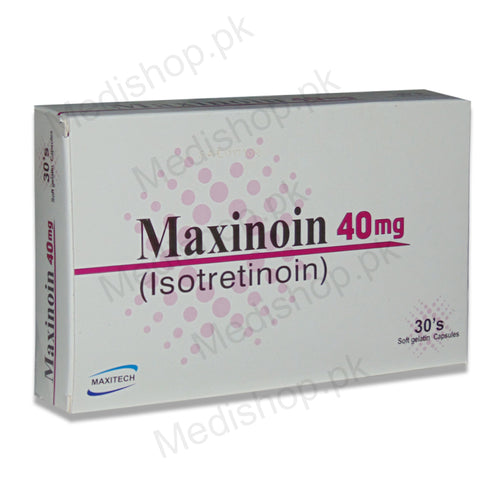 maxinoin 40mg capsule isotretinoin maxitech pharma