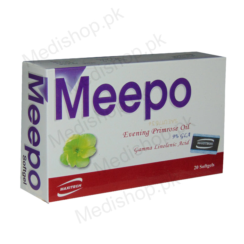 meepo evening primrose oil soft gel maxitech pharma