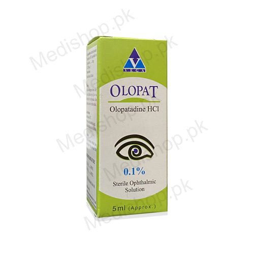 olopat olopatadine 0.1% HCL eye drop care solution 5ml vega pharma