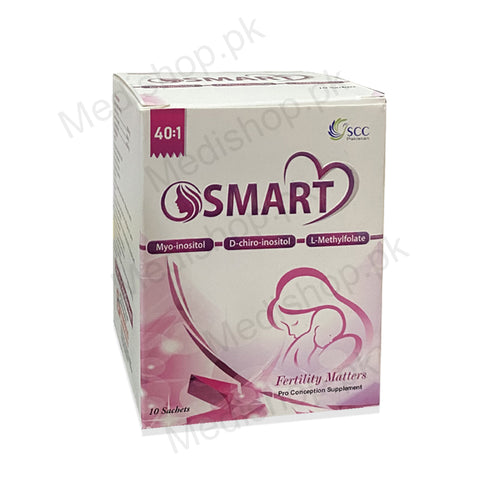  osmart Sachets fertility matters myo inositol d chiro l methylfolate women care pregnancy scc pharma