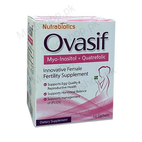ovasif myo-inosital + quatrefolic fertility supplement female women care sachets