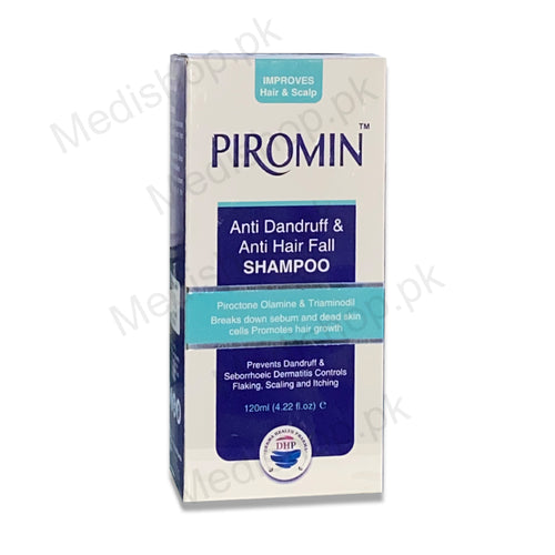    piromin anti dandruff anti hairfall shampoo derma health pharma