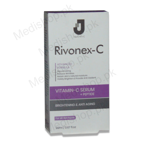     rivonex c vitamin c serum brightening anti aging jasnic pharma