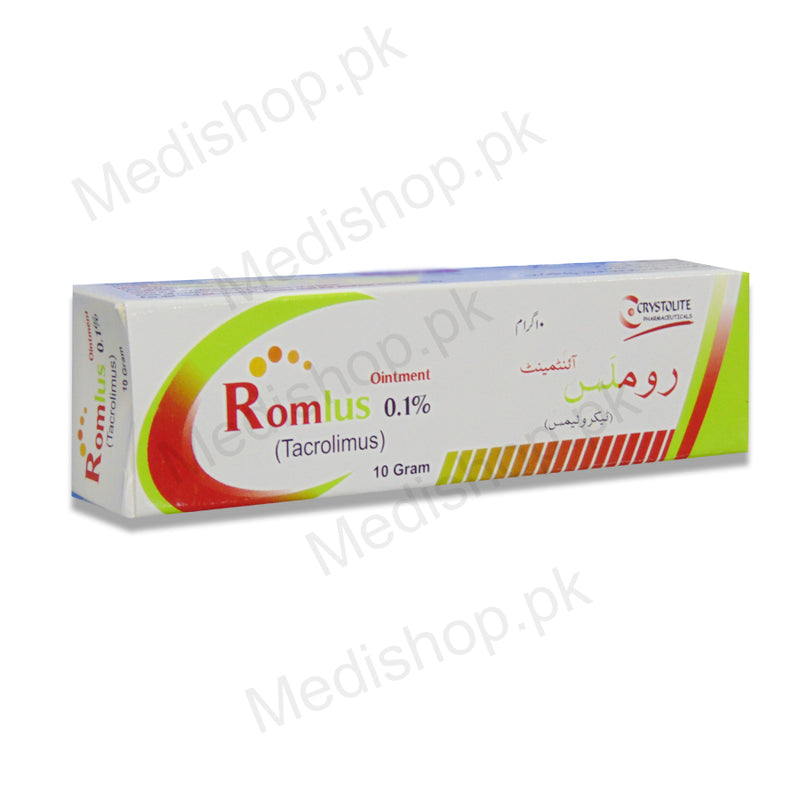    romlus tacrolimus ointment crystolite pharma