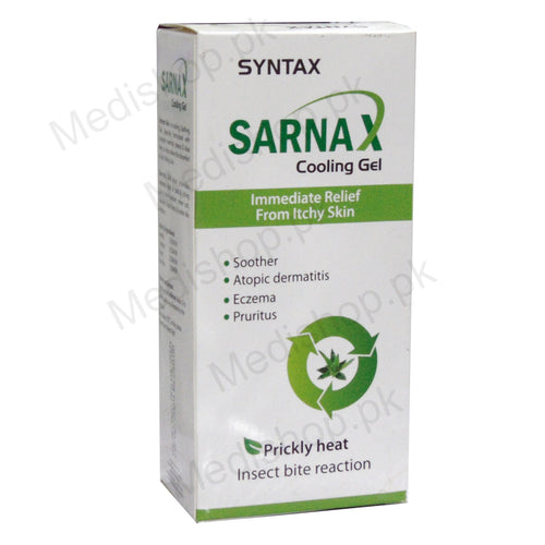 sarnax cooling gel prickly heat syntax pharma