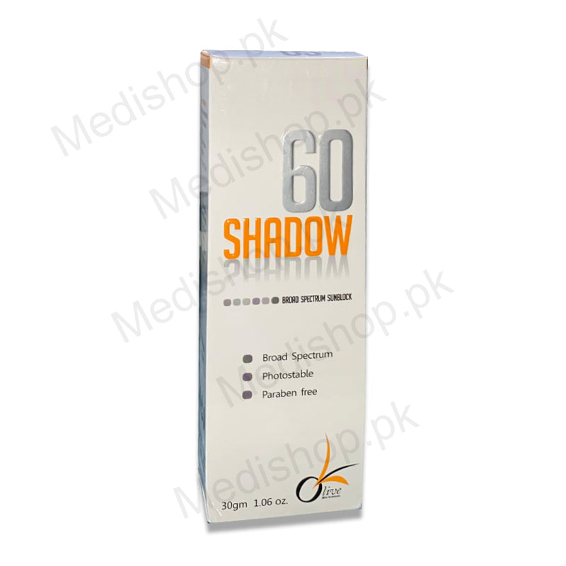 Shadow 60 spectrum sunblock 30gm – Medishop.pk
