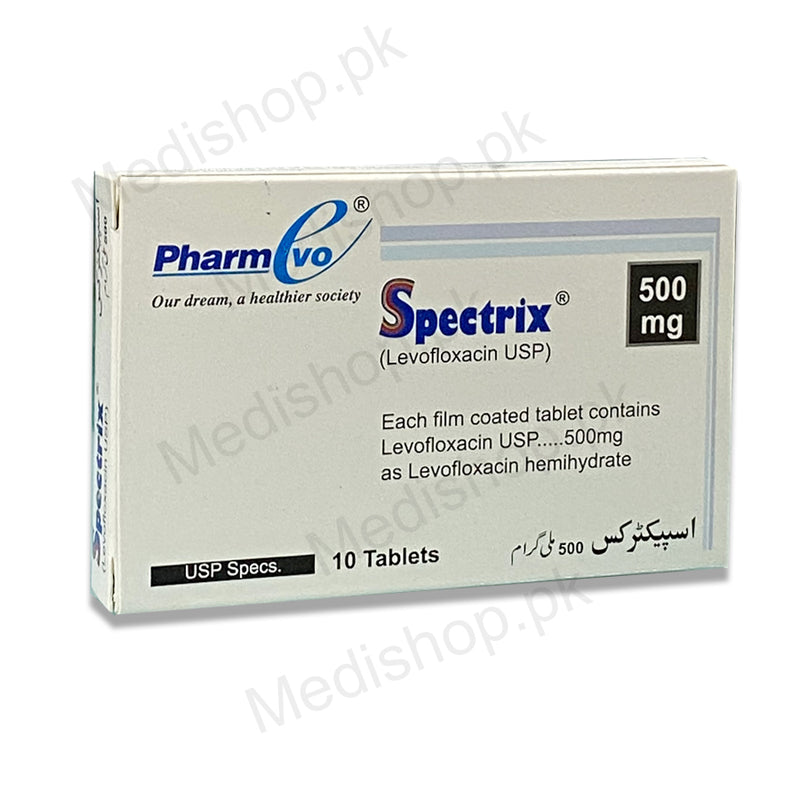     spectrix 500mg tablets levofloxacin pharmevo pharma