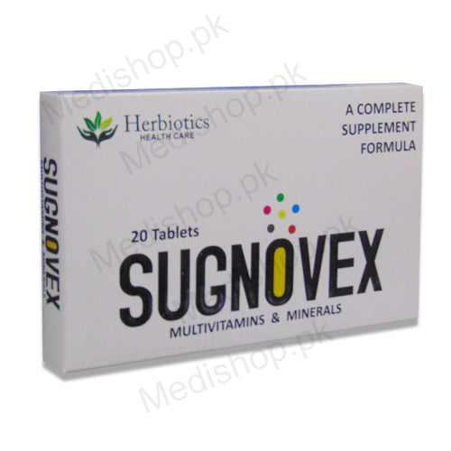     sugnovex tablets multi vitamins minerals herbiotics