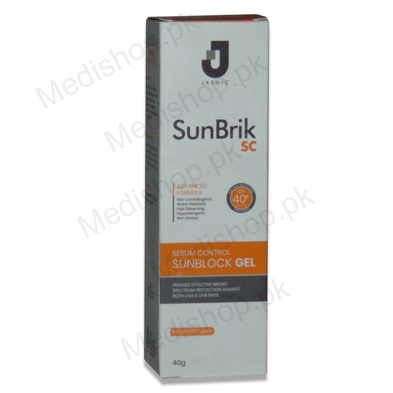 sunbrik sc sebum control sunblock gel jasnic pharma