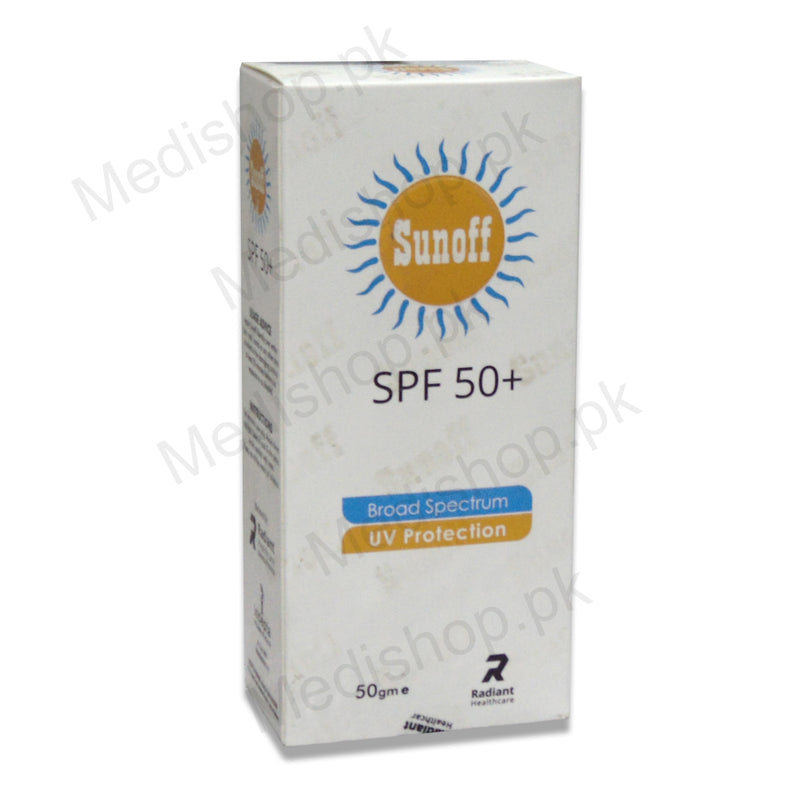 sunoff spf 50 broad spectrum sunblock incepta