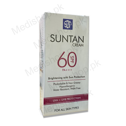  suntan cream spf 60 brightening with sun protection