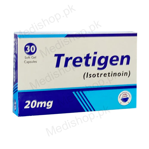 tretigen 20mg capsule isotretinoin derma health pharma