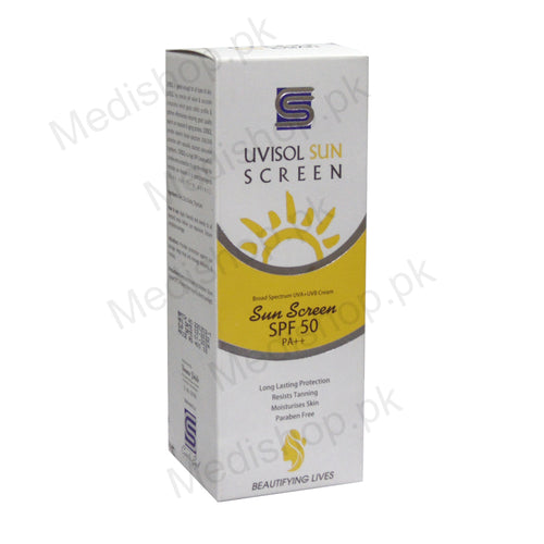 uvisol sunscreen spf 50 sunblock