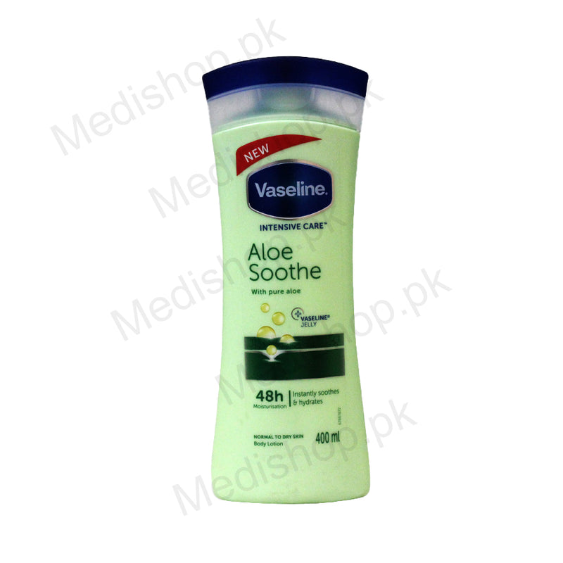    vaselin intensive care aloe soothe gel 48h lotion 400ml