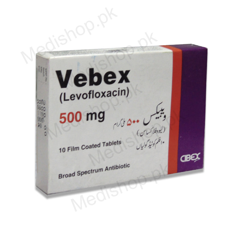 vebex 500mg tablet levofloxacin cibex pharma