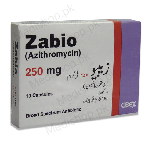 zabio 250mg tablet azithromycin cibex pharma